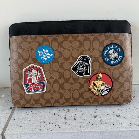 Star Wars X Coach Laptop Case With Patches - Picture 3 of 7